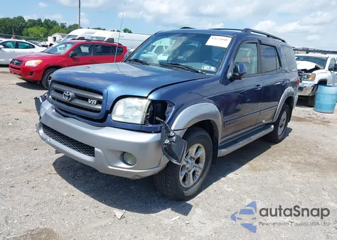 2004 Toyota Sequoia Sr5 V8 из США, поврежденный, VIN 5TDBT44AX4S214054